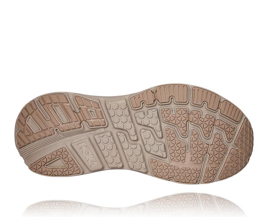 Hoka One One Mens Walking Shoes - Bondi L Suede - Grey - YTOK52940